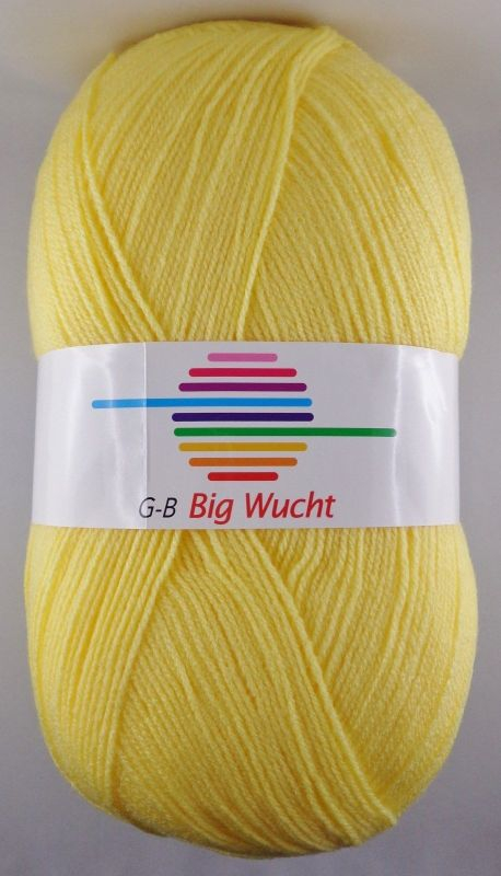 G-B Big Wucht - 1471 Pastelgul, Akrylgarn, fra G-B Garn