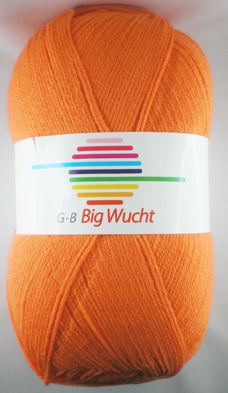 G-B Big Wucht - 1520 Orange, Akrylgarn, fra G-B Garn