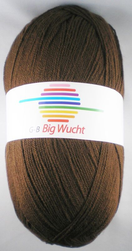 Billede af G-B Big Wucht - 1880 Brun, Akrylgarn, fra G-B Garn