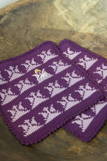 Grydelapper Den forfængelige engel - Viking Design 1715-1A kit -  20cm x 20cm - Viking Bjørk