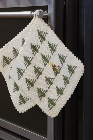 Grydelapper Det heldigste træ i skoven - Viking Design 1715-1AA kit -  20cm x 20cm - Viking Bjørk