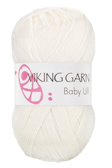 Viking Baby Ull - 300 Hvid