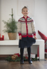 "Nellik" julecardigan - Viking Design 2032-7 Kit - 2 - 12 år - Viking Eco Highland Wool