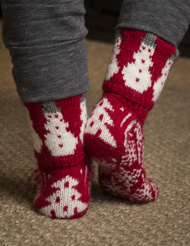 Billede af &quot;Vinterdrøm&quot; sokker - Viking Design 2032-13 Kit - str 37-42 - Viking Alpaca Storm, fra Viking