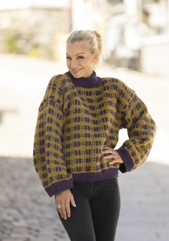 "Edda" genser- Viking Design 2331-4A Kit - XS-XXL - Viking Wool, fra Viking