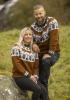 "Hjorte" Genser - Viking Design 2336-8A Kit - XS-XXL - Viking Eco Highland Wool