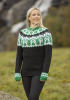 "Hjorte" Genser - Viking Design 2336-8B Kit - XS-XXL - Viking Eco Highland Wool