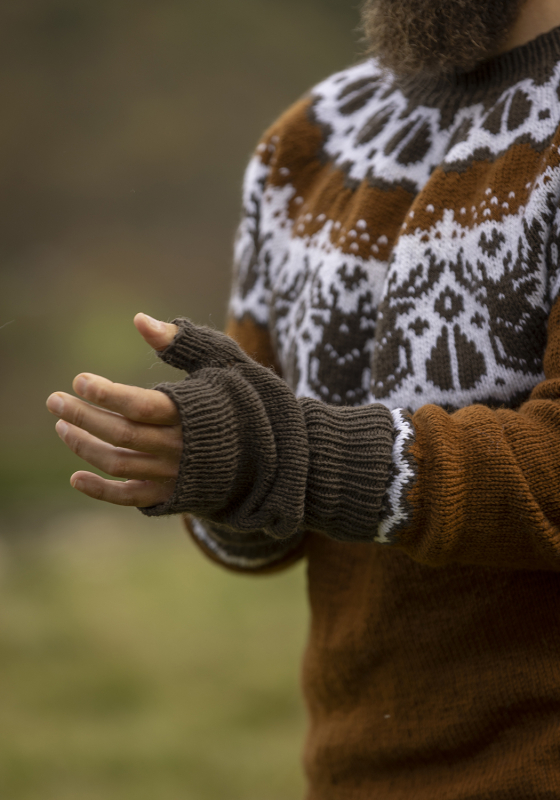 "Njord" Pulsvarmer - Viking Design 2336-11A Kit - S-L - Viking Eco Highland Wool, fra Viking