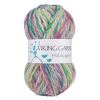 Viking Hobbygarn 980 multi lilla/grøn