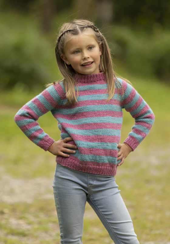 "Aud" genser- Viking Design 2332-3 Kit - 2-12 år - Viking Wool, fra Viking