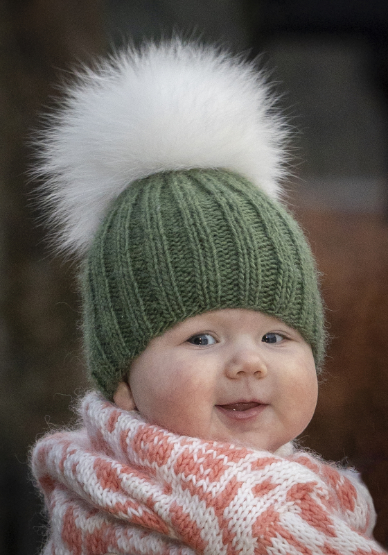 "Mynte" Hue - Viking Design 2501-2A Kit - 6/12 mdr - 12 år - Viking Wool, fra Viking