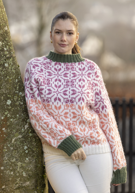 "Filippa" oversized genser - Viking Design 2501-5 Kit - XS-XXL - Viking Wool, fra Viking