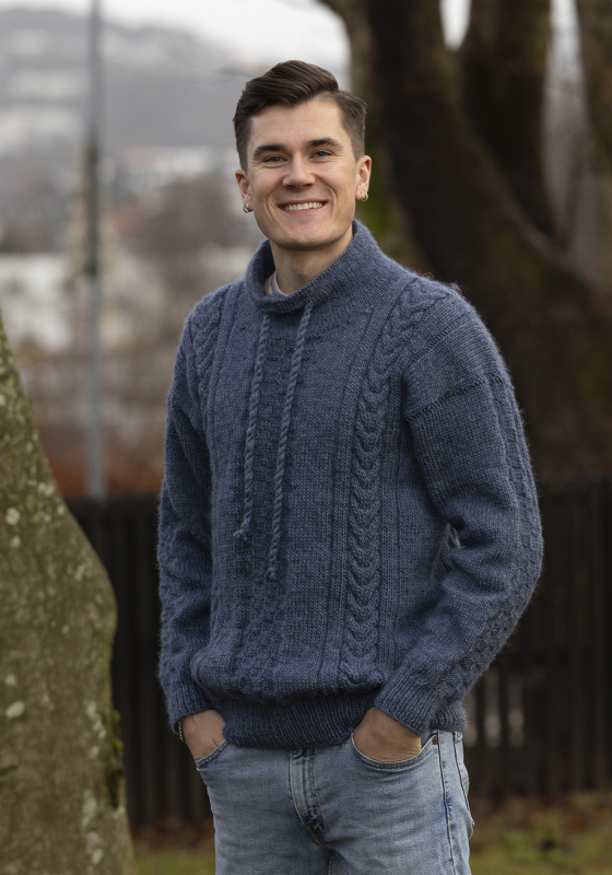 "Hamn" genser - Viking Design 2502-3 Kit - XS-XXXL - Viking Wool, fra Viking