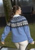 "Blåtop" genser - Viking Design 2502-4 Kit - XS-XXL - Viking Wool