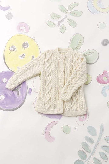 Cardigan - Lang yarns 240-011-001 Kit - 3-4 år - Lang yarns merino 120