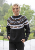 "Maren" Genser - Viking Design 2428-4 Kit - XS-XXL - Viking Alpaca Storm