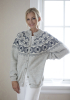 "Mikkal" Kofte - Viking Design 2428-13 Kit - XS-XXXL - Viking Alpaca Storm