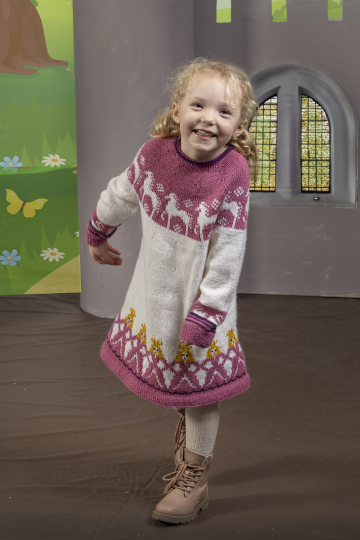 Cassandra tunika - Viking Design 2505-2B Kit - 2-12 År - Viking Alpaca Storm