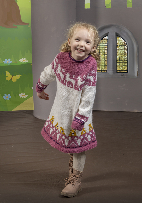 Cassandra tunika - Viking Design 2505-2B Kit - 2-12 År - Viking Alpaca Storm, fra Viking