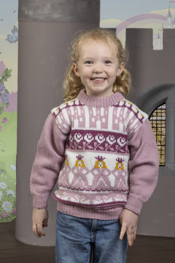 Ingfrid genser - Viking Design 2505-3 Kit - 1-12 År - Viking Alpaca Storm