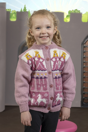 Signe cardigan - Viking Design 2505-7 Kit - 2-12 År - Viking Alpaca Storm