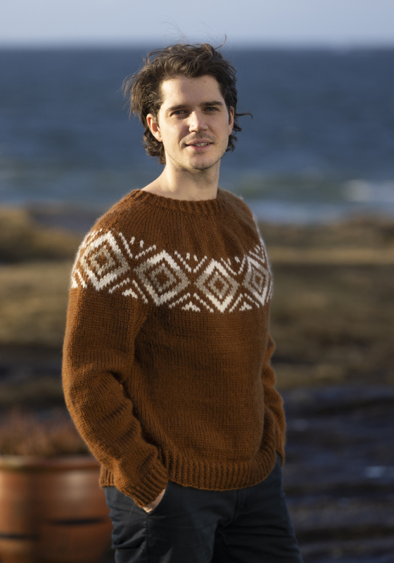 "Caligo" Genser - Viking Design 2407-1A Kit - XS-XXL - Viking Hobbygarn, fra Viking