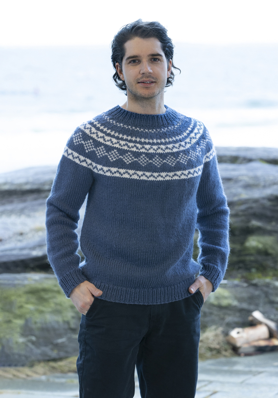 "Mel" Genser - Viking Design 2407-3A Kit - XS-XXL - Viking Hobbygarn, fra Viking