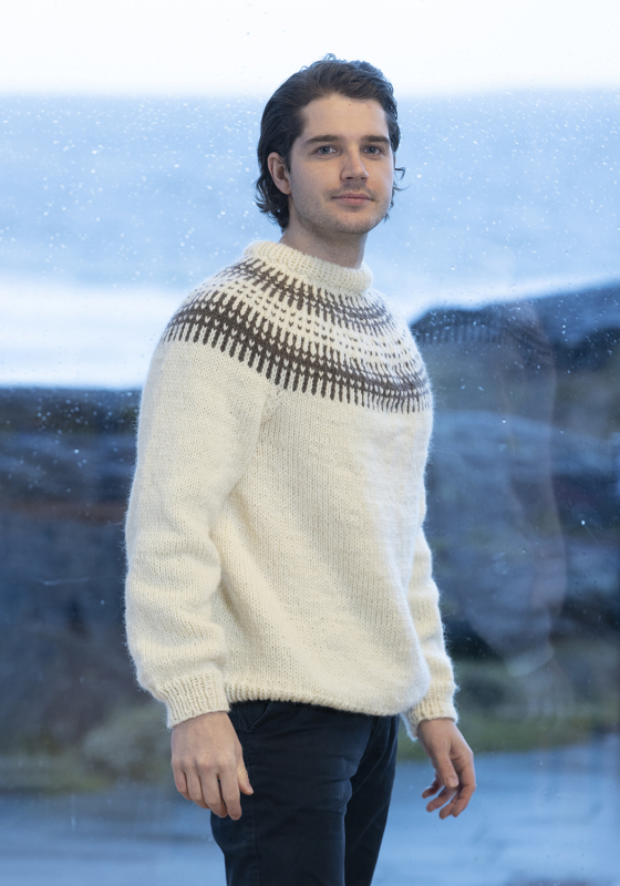 "Luca" Genser - Viking Design 2407-14A Kit - XS-XXL - Viking Hobbygarn, fra Viking