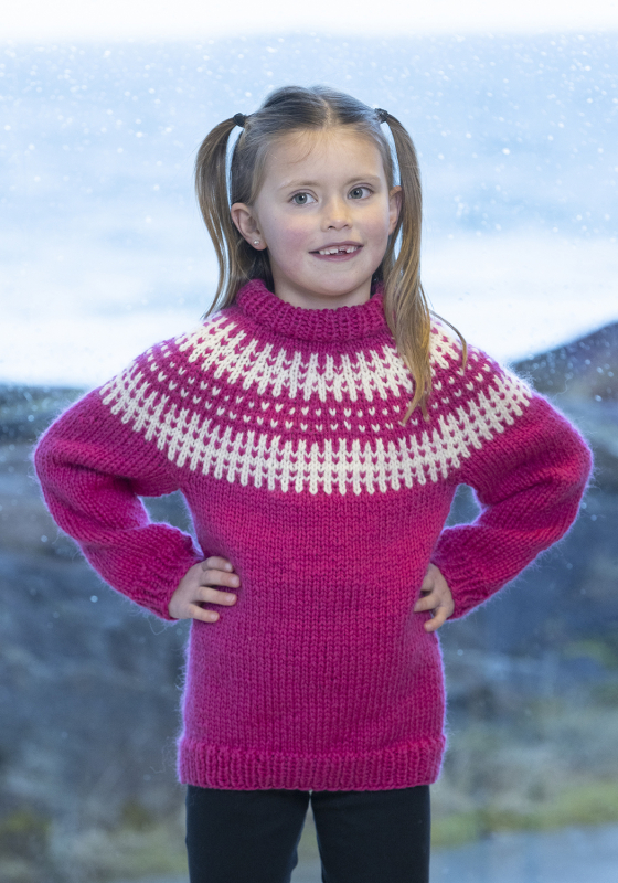 "Luca" Genser - Viking Design 2407-15A Kit - 2 - 12 år - Viking Hobbygarn, fra Viking