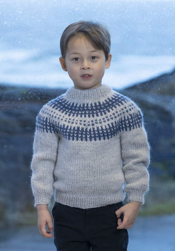 "Luca" Genser - Viking Design 2407-15B Kit - 2 - 12 år - Viking Hobbygarn, fra Viking