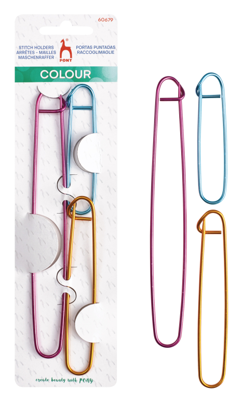 PONY maskeholder assorteret aluminium (3STK), fra Pony