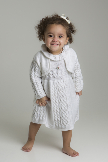 Kjole med bolero - Viking Design 1301-6 Kit - 6mdr - 4år - Viking Bjørk