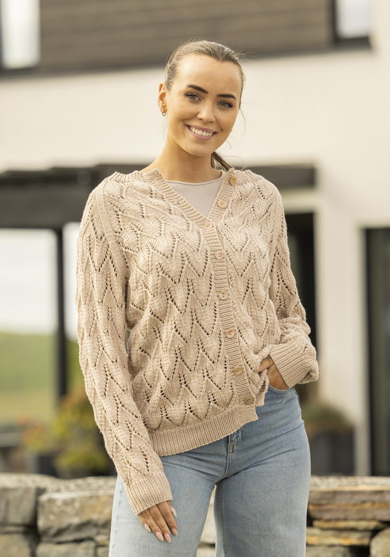 "Felix" Cardigan - Viking Design 2515-3 Kit - XS-XL - Viking Bamboo, fra Viking