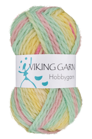 Viking Hobbygarn 984 multi pastel