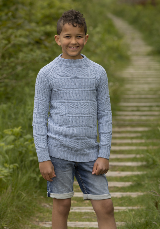 "Vier" Genser - Viking Design 2324-8 Kit - 2-12 år - Viking Bamboo, fra Viking