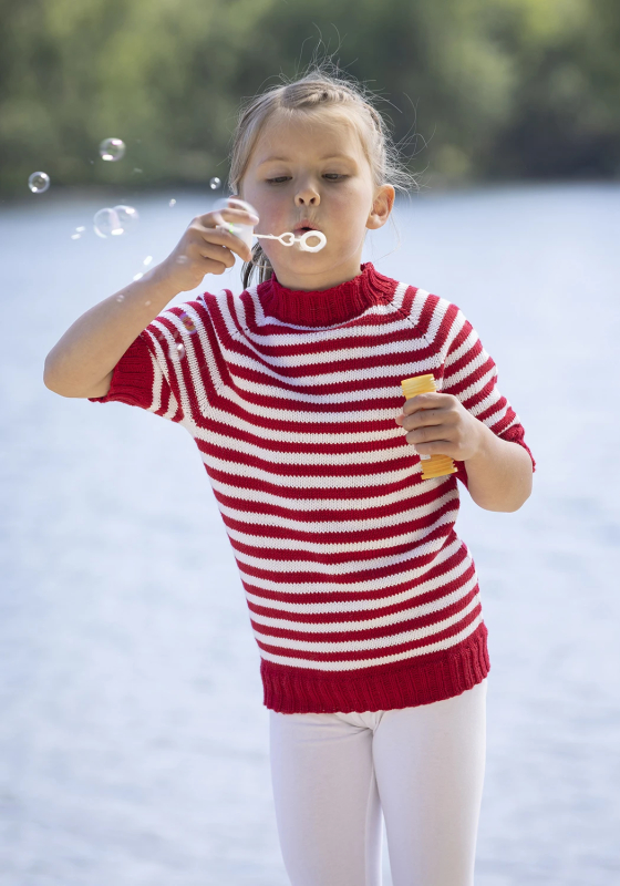 Malaga T-shirt - Viking Design 2325-6A Kit - 2 - 12 år - Viking Bjørk, fra Viking