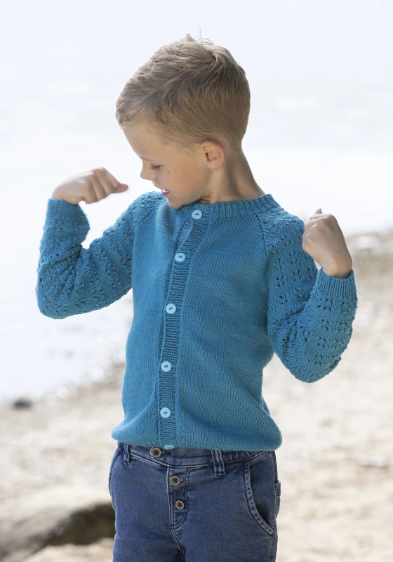 Toledo Cardigan - Viking Design 2325-8 Kit - 2 - 12 år - Viking Bjørk, fra Viking
