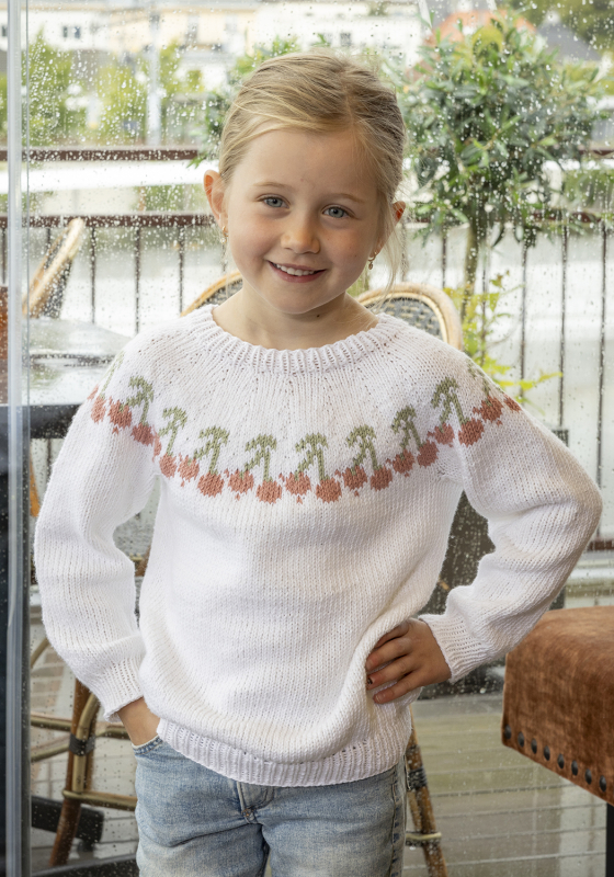 "Cherry" Genser - Viking Design 2518-2A Kit - 2-12 år - Viking Linus, fra Viking
