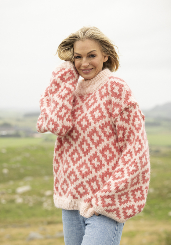 "Kamille" Genser - Viking Design 2519-5 Kit - XS-XL - Viking Alpaca Bris, fra Viking