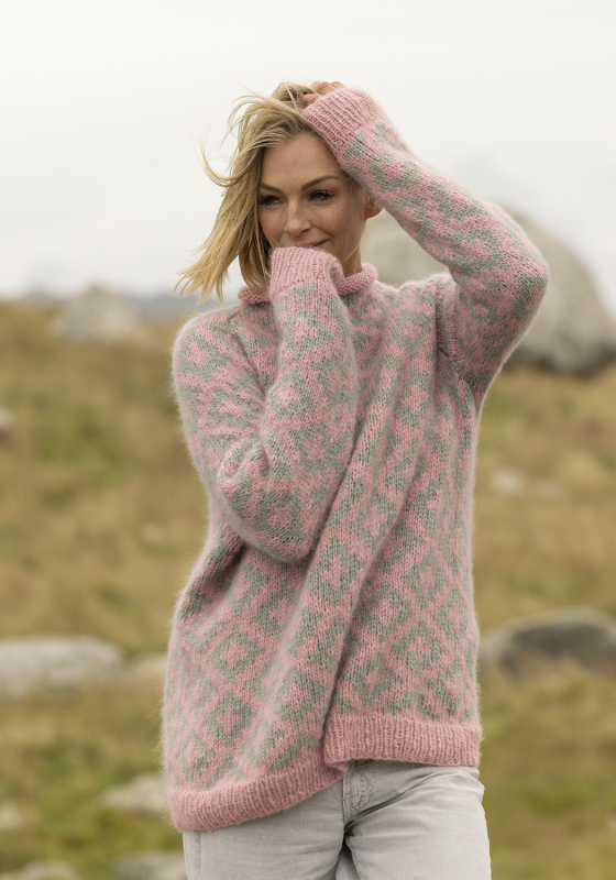 "Veslemøy" Genser - Viking Design 2519-7A Kit - XS-XL - Viking Alpaca Bris, fra Viking