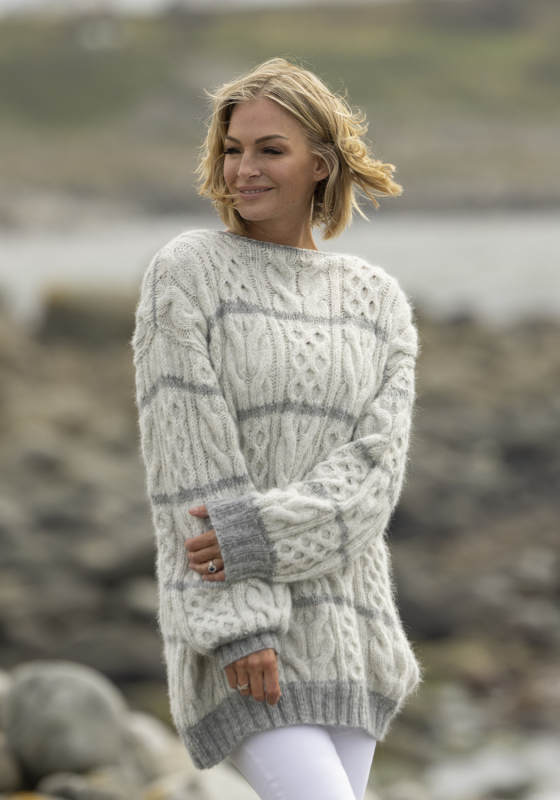 "Jæren" Genser - Viking Design 2519-10 Kit - XS-XL - Viking Alpaca Bris, fra Viking