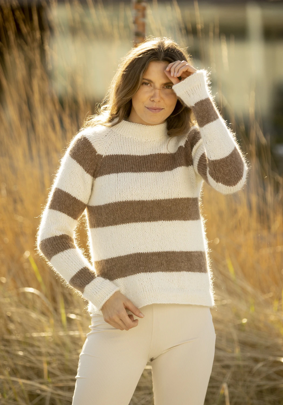 "Era" Genser - Viking Design 2312-3 Kit - XS-XXL - Viking Alpaca Storm & Viking kid silk, fra Viking