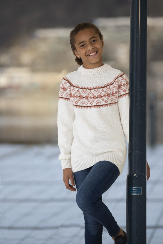 "sandnes" Genser Viking Design 2131 Kit Viking Alpaca Storm Fra Viking