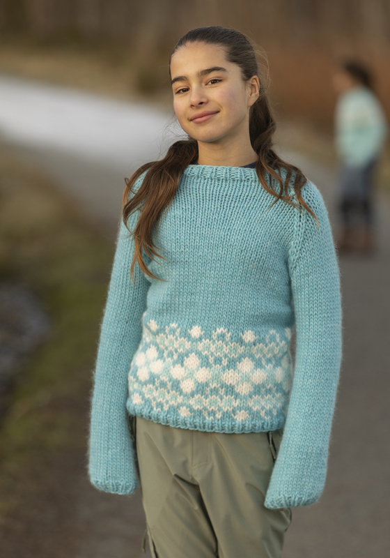 "Flores" genser- Viking Design 2405-1 Kit - 2 - 12 år - Viking Snorre, fra Viking