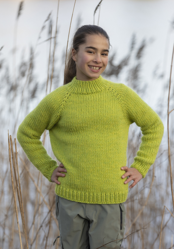 "Limone" genser - Viking Design 2405-4 Kit - 2 - 12 år - Viking Snorre, fra Viking