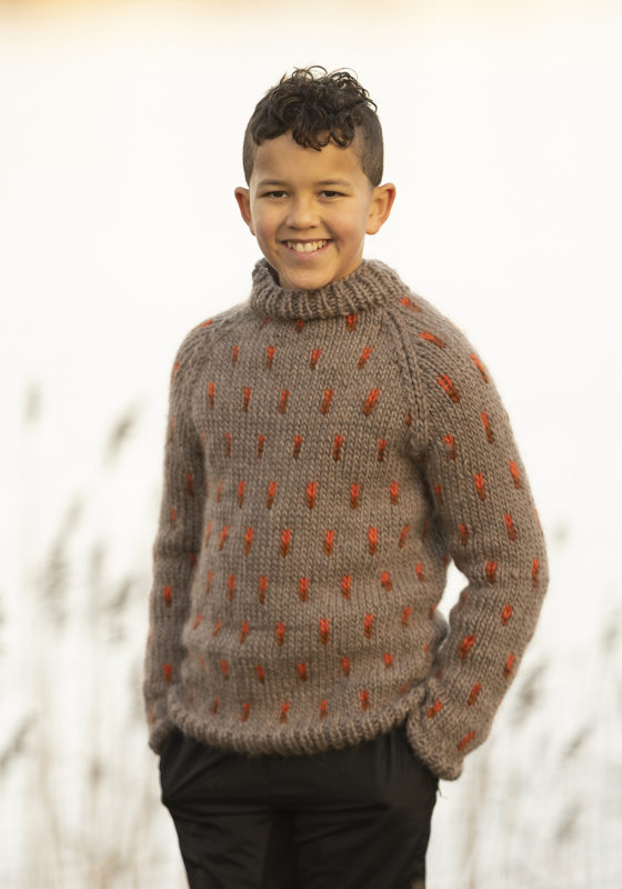 "Torcia" genser - Viking Design 2405-11A Kit - 2 - 12 år - Viking Snorre, fra Viking