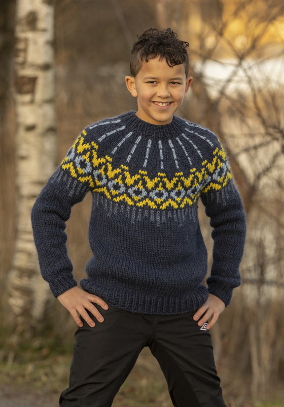 "Kailo" genser - Viking Design 2405-14A Kit - 2 - 12 år - Viking Snorre, fra Viking