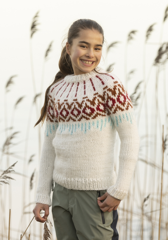 "Kailo" genser - Viking Design 2405-14B Kit - 2 - 12 år - Viking Snorre, fra Viking