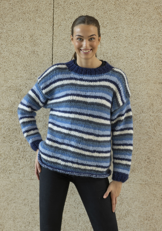 "Jaslin" genser - Viking Design 2340-11 Kit - XS-XL - Viking Alpaca Bris, fra Viking