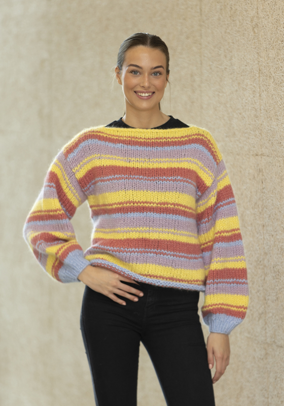 "Bessie" genser - Viking Design 2340-14 Kit - XS-XXL - Viking Alpaca Bris, fra Viking